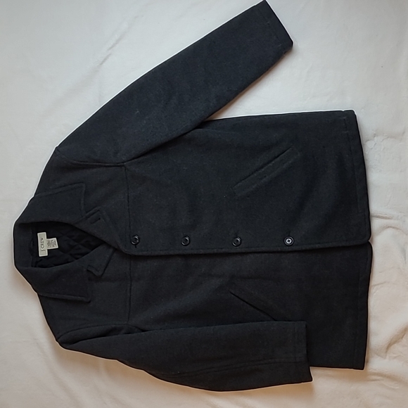 J. Crew Other - J. Crew Size M  Wool Jacket Charcoal Gray Coat Button Down Front Pockets …